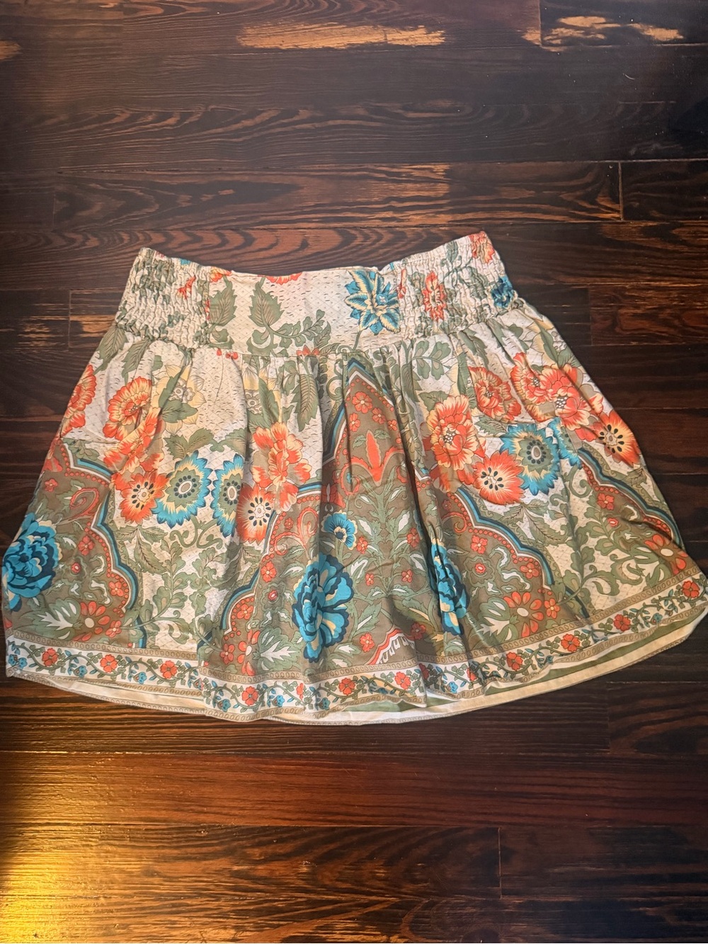 Floral Boho Mini Skirt